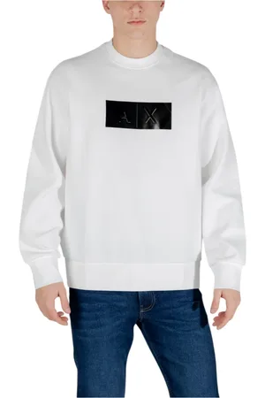 Armani Exchange Heren, Sweatshirts & Hoodies, Wit, Maat: S Katoen