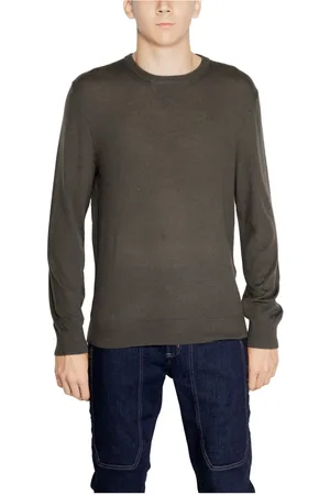 Armani Exchange Heren, Truien, Bruin, Maat: 2XL Wol