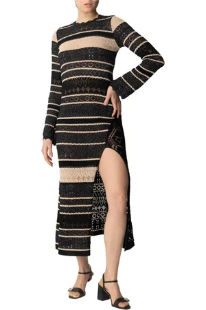 AKEP Dames, Jurken, Zwart, Maat: XS Viscose