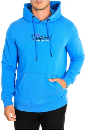 La Martina Heren, Sweatshirts & Hoodies, Blauw, Maat: 3XL Katoen