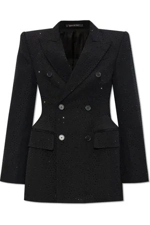 Balenciaga Dames, Jassen, Zwart, Maat: M Wol