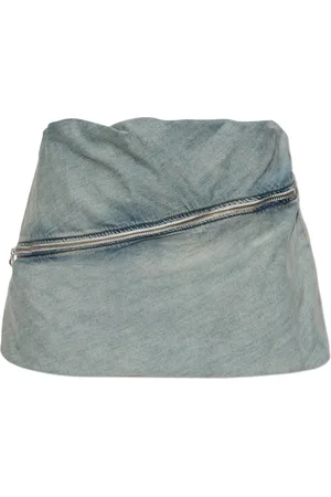 Diesel Dames, Rokken, Blauw, Maat: W28 Katoen