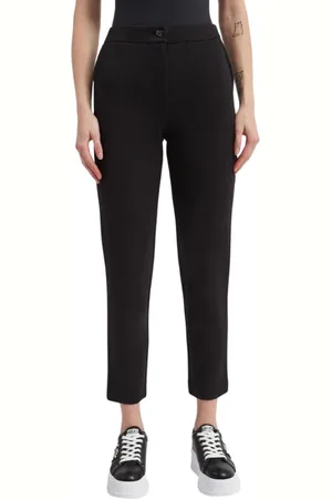 Twin-Set Dames, Broeken, Zwart, Maat: L Viscose