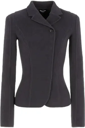 Giorgio Armani Dames, Jassen, Blauw, Maat: XS Kasjmier