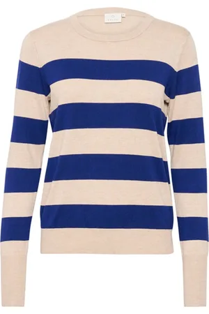 Kaffe Dames, Truien, Blauw, Maat: XS