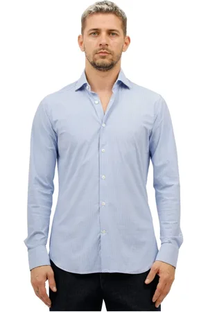 caliban Heren, Overhemden, Blauw, Maat: 5XL