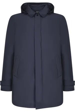 HERNO Heren, Mantels, Blauw, Maat: 3XL Nylon