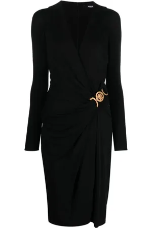 VERSACE Dames, Jurken, Zwart, Maat: M