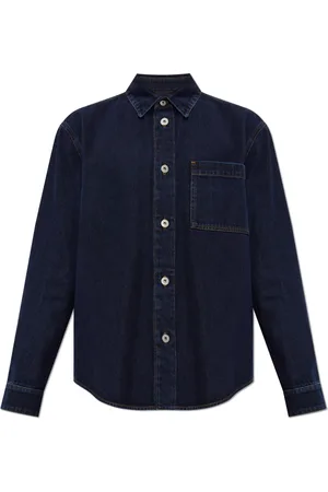 Burberry Heren, Overhemden, Blauw, Maat: S Denim
