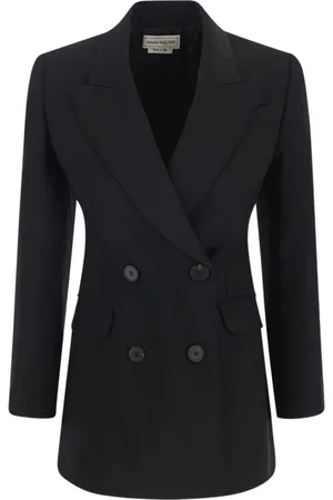 Alexander McQueen Dames, Jassen, Zwart, Maat: XS Wol