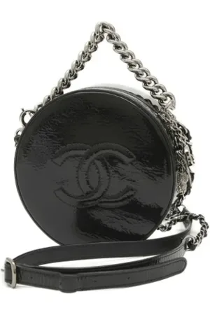 CHANEL Dames, Pre-owned, Zwart, Maat: ONE Size Leer