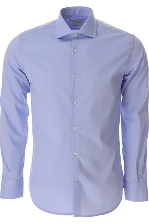 BROOKSFIELD Heren, Overhemden, Blauw, Maat: S
