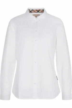 Barbour Dames, Blouses & Shirts, Wit, Maat: M Katoen