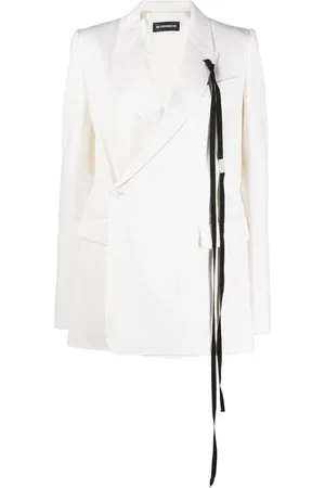 ANN DEMEULEMEESTER Dames, Jassen, Wit, Maat: 2XS Wol