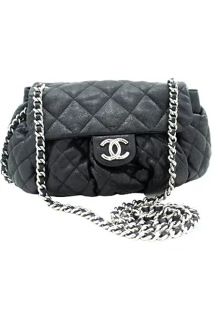CHANEL Dames, Pre-owned, Zwart, Maat: ONE Size Leer
