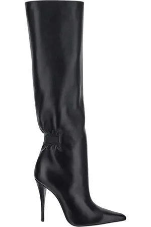 Saint Laurent Dames, Schoenen, Zwart, Maat: 38 1/2 EU Leer