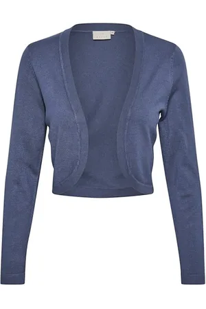 Kaffe Dames, Truien, Blauw, Maat: 2XL Nylon