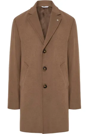 Manuel Ritz Heren, Mantels, Bruin, Maat: 2XL