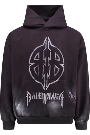 Balenciaga Heren, Sweatshirts & Hoodies, Zwart, Maat: XS Katoen