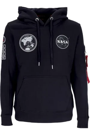 Alpha Industries Heren, Sweatshirts & Hoodies, Zwart, Maat: M Katoen