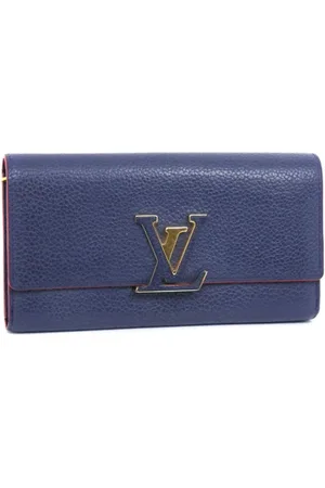 LOUIS VUITTON Dames, Pre-owned, Blauw, Maat: ONE Size Leer