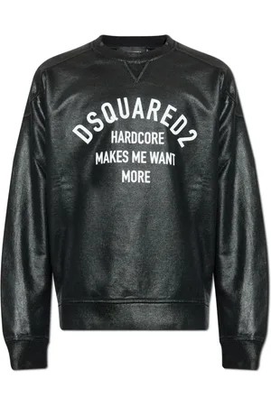 Dsquared2 Heren, Sweatshirts & Hoodies, Zwart, Maat: L Katoen
