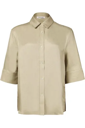 ANINE BING Dames, Blouses & Shirts, , Maat: M Linnen