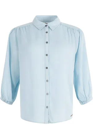 Moscow Dames, Blouses & Shirts, Blauw, Maat: XL