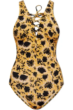 ULLA JOHNSON Dames, Badkleding, Geel, Maat: M
