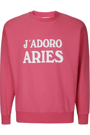 ARIES Heren, Sweatshirts & Hoodies, Roze, Maat: S