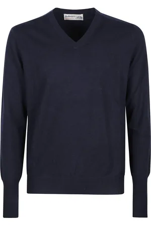 BALLANTYNE Heren, Truien, Blauw, Maat: L