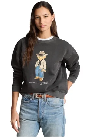 Ralph Lauren Dames, Sweatshirts & Hoodies, Grijs, Maat: L Katoen