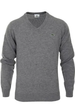 Lacoste Heren, Truien, Grijs, Maat: S Katoen