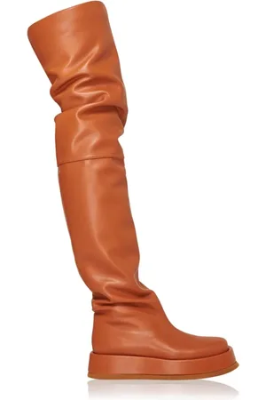 Gia Borghini Dames, Schoenen, Bruin, Maat: 40 EU Leer