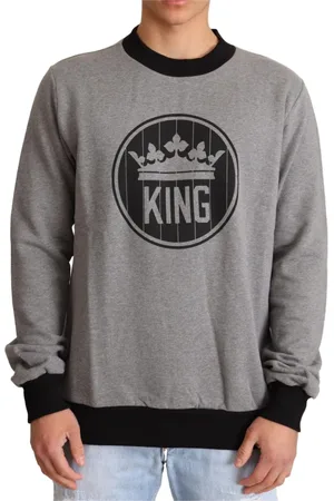 Dolce & Gabbana Heren, Sweatshirts & Hoodies, Grijs, Maat: M Katoen
