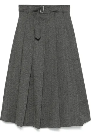 OFFICINE GENERALE Dames, Rokken, Grijs, Maat: M Wol