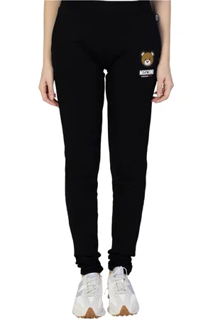 Moschino Dames, Broeken, Zwart, Maat: S Katoen