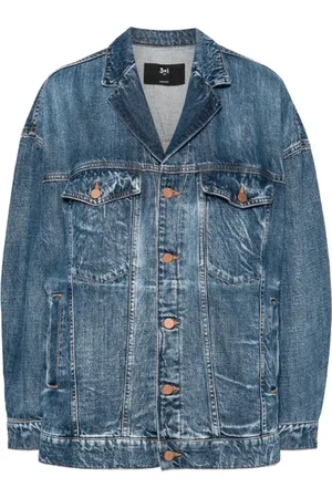 3x1 Dames, Jassen, Blauw, Maat: XS Denim