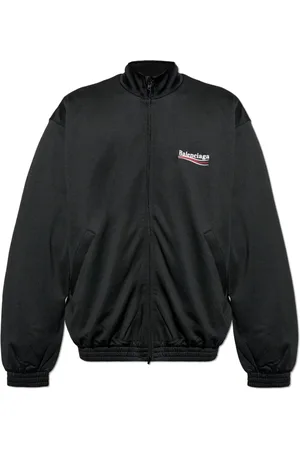 Balenciaga Heren, Sweatshirts & Hoodies, Zwart, Maat: M Katoen