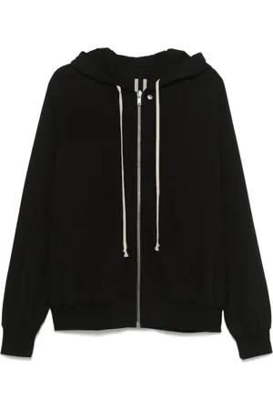 Rick Owens Heren, Sweatshirts & Hoodies, Zwart, Maat: L Katoen