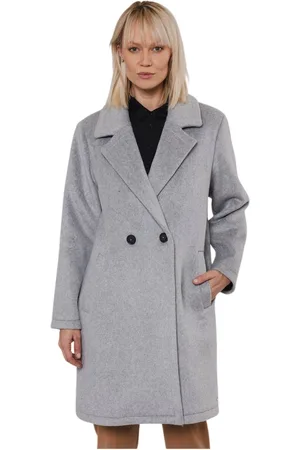Rino & Pelle Dames, Mantels, Grijs, Maat: 2XL Viscose