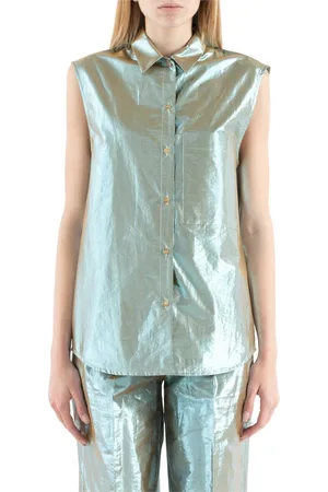 TELA Dames, Blouses & Shirts, Groen, Maat: M