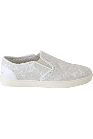 Dolce & Gabbana Dames, Schoenen, Wit, Maat: 35 EU Katoen