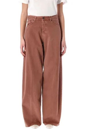 haikure Dames, Jeans, Rood, Maat: W27 Katoen