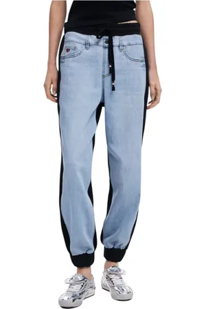 Desigual Dames, Jeans, Zwart, Maat: M Denim