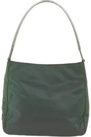 Prada Dames, Pre-owned, Groen, Maat: ONE Size Nylon