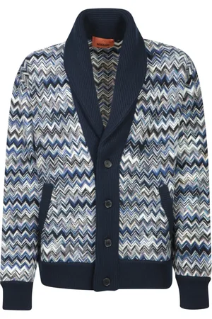 Missoni Heren, Truien, Blauw, Maat: S Wol