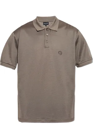 Giorgio Armani Heren, Tops, Bruin, Maat: 2XL Katoen
