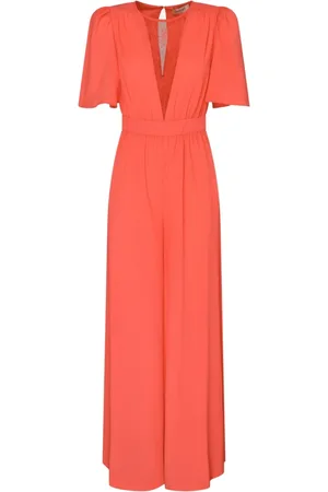 Twin-Set Dames, Jumpsuits & Playsuits, Rood, Maat: 2XS Poliester