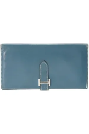Hermès Dames, Pre-owned, Blauw, Maat: ONE Size Leer